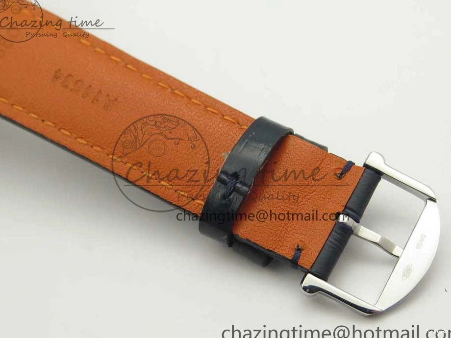 MIROTIME 0103 Portofino Automatic SS FKF 1:1 Best Edition Blue Dial on Blue Leather Strap A Cozy 7133